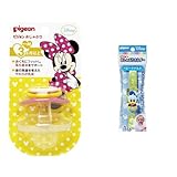 【セット買い】 ピジョン おしゃぶり 3ヶ月以上/M ミニー + おしゃぶりホルダー ディズニーベビー ベビードナルド