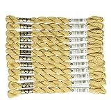 DMC コットンパール 刺繍糸 12束入 5番 #834 イエロー系 DMC115-5B