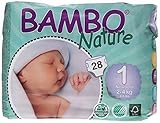 Bambo Nature Premium Baby Diapers, Newborn, 28 Count, Size 1 by Bambo Nature [並行輸入品]
