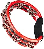 MEINL Percussion マイネル タンバリン Traditional ABS Tambourine Steel Jingles Red TMT1R 【国内正規品】