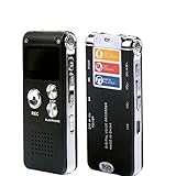 EconoLed New PRO Portable Rechargeable 8GB 650Hr USB Digital SPY Audio Voice Recorder Dictaphone MP3