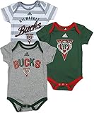 ミルウォーキーバックスNBA Infants 3パックボディスーツセット