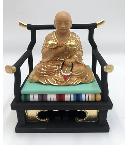 Amazon｜仏像 尺1寸 弘法大師像 長田晴山作 青銅 (ブロンズ) 製 (高岡