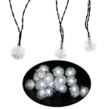 IREALIST Waterproof Fairy Dandelion Ball 20 LED 15.7FT Outdoor Solar String Lights Perfect for Home 