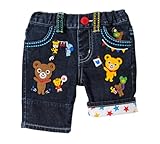 ミキハウス(mikihouse) スポーツフェスティバル☆ストレッチデニム７分丈パンツ（12-3202-976） 110cm インディゴブルー（33）