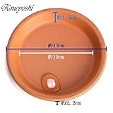 KANEYOSHI 受け皿 鉢 陶器 イタリア製 素焼き 受皿 13cm 4.5号