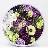 高品質　石鹸花造花キット　植物性自然派石けんフラワーセット　花束ボックス　中元　歳暮　お引越し　誕生日　結婚式　入学 卒業 結婚記念日 お祝い　ギフトボックス　プレゼント　贈り物　お礼　ボックス付き