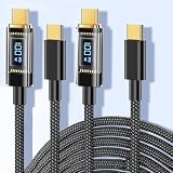 USB Type C ケーブル USB-C & USB-C ケーブル【1.2m+1.2m】タイプc PD3.0 QC3.0 対応 100W/5A急速充電 断線防止 高耐久ナイロン編み タイプc機種対応