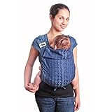 Hoppediz Hop-Tye Classic Baby Carrier Sling (Jacquard Darjeeling Aquamarine) by Hoppediz