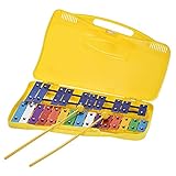 Btuty 25音 グロッケンシュピール 木琴 アルミ製 パーカッション 音楽教材 2マレット ケース付き