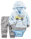 カーターズ Carter's パーカー ボディスーツ パンツ 3点セット ベビー服 男の子 ダンプカー 6months(61-67cm) [並行輸入品]