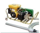 ミナトワークス バキュームポンプセット 《10m遠隔スイッチ付》 (1インチ/4馬力エンジン/電磁クラッチ)