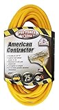 Coleman Cable 03497 12/3-Wire Gauge Tri-Source SJEOW Outdoor Vinyl Extension Cord, 25-Feet [並行輸入品]