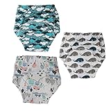 Munya Munya(ムニャムニャ) トレーニングパンツ オムツ トレーニング トイレ パンツ ベビー キッズ 3枚セット 子供 男の子 女の子 キッズ 赤ちゃん 布(90/B)