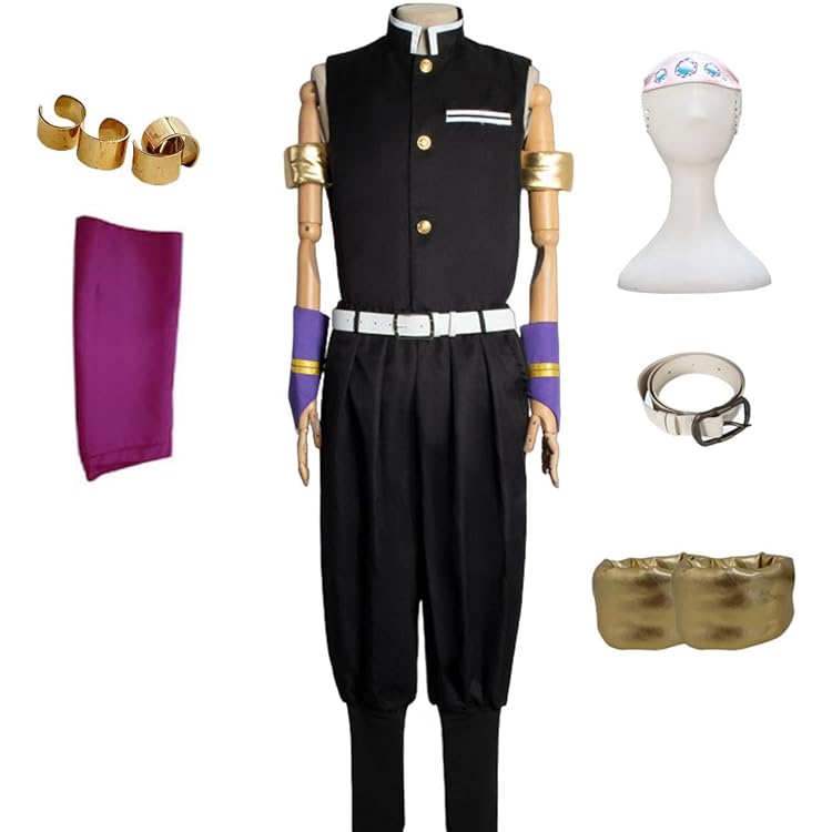 Amazon.co.jp: 鬼滅の刃 宇髄 天元 うずいてんげん 風 コスプレ