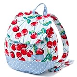 元気にお出かけベビーリュック　チェリーチェリーストライプ　B1604100　日本製