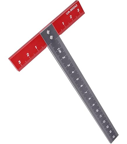 Amazon.co.jp: 透明T定規 | クラフト用透明アクリル定規 | 6インチT