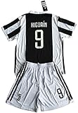 HIGUAIN # 9 Juventus 20167 – 18 Kids / Youthsホームサッカージャージー&ショーツ