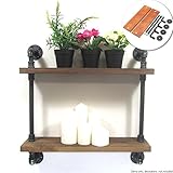 KING DO WAY 壁掛け棚 シェルフ 棚板 棚受け金具 収納ラック アイアンパイプ 金属 工業風 アンティーク調