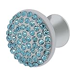 Wisdomストーン4212 ch-aq Vivaciteクロームwith Aquaブルークリスタルキャビネットノブ、1 – 1 / 4 "