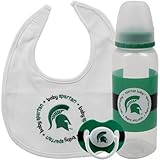 NCAA Michigan State Spartans Baby Gift Set by Baby Fanatic [並行輸入品]