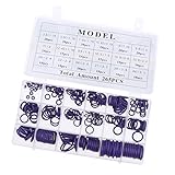 P Prettyia Ｏリング　約265セット　HNBR製　水　ガス　油等　流体のシール　ゴムリングセット　収納ケース付き