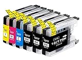 ブラザー用 互換インクカートリッジ LC12 LC17 Brother用 LC12-4PK LC17-4PK 4色6本セット LC12BK×3 LC12C×1 LC12M×1 LC12Y×1 (ブラック、シアン、マゼンタ、イエロー）増量タイプ 残量表示可能 新互換チップ搭載