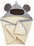 3 Sprouts Hooded Towel　Gray Monkey　（並行輸入）