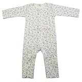 (ボリボンウーフ)boribon oeuf パステル柄 マルス柄 長袖ロンパース カバーオール/C