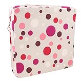 Lovoski キッズ　幼児　高さ増加　ハイチェア　シートパッド　補助シート　クッション　ソフト　全4色 - ピンクドット