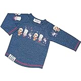 アンパンマン Anpanman 天竺 並び柄 長袖Tシャツ fo-ea3518-ea9127 90cm ネイビー