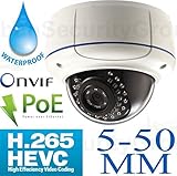 USG JUST RELEASED! H.265 Compression 4MP 2592x1520 @ 15FPS IP Dome Security Camera: 5-50mm Long Rang