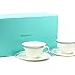 ティファニー TIFFANY＆Co カップ ペアカップ プラチナ ブルー バンド カップアンドソーサー