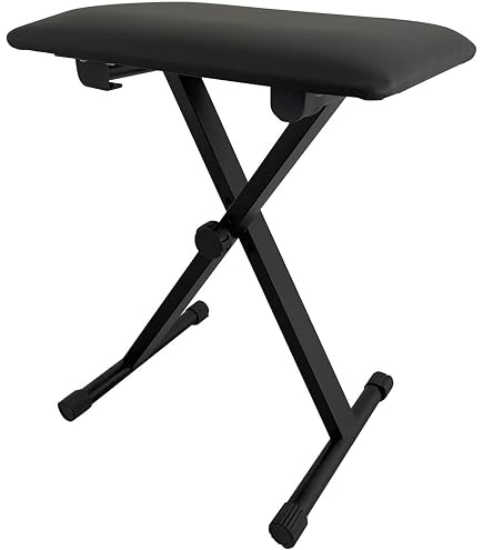 Amazon.co.jp: ピアノ椅子 連弾親子タイプ 甲南 Konan No.3W （黒 