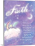 Flavia Weednプレミアムシックラップキャンバス壁アート印刷題名Faith Inspirational印刷 30" x 40" ah0003-4413_24_30x40_none