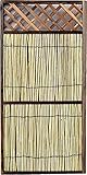 竹垣 和風バンブーラティスフェンス 90cm×180cm 2枚セット 天然木焼杉・天然竹 WBL-9018TT