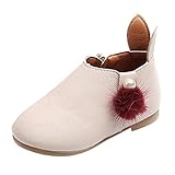 ブーツ キッズ 女の子 滑り止め 子供靴 17cm 兔子 保暖 防寒 シンプル ガールズブーツ アウトドア hibote