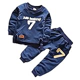 【ノーブランド品】男の子　幼児　子供　コットン　プルオーバー　パーカー　スウェット　Tシャツ　パンツ　ズボン　トレーナー　上下セット　全4サイズ - 90