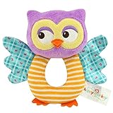 kingseven Shake It Baby 。アクティビティベビーRattle、o-shapedソフトPlush Owlおもちゃ、ハンドルおもちゃ教育玩具