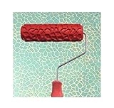 エンボスペイントローラーウォールペイントランナーウォールデコレーションDIYツール、パターン9