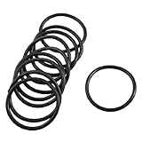 uxcell オイルシール　Oリング　ゴム材料　フォークシール　10 x 48mm 　ラウンドセクション　 3.5mm厚い