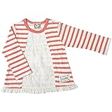 2017年 春物 UZULAND ウズランド ボーダーカーデ重ね着風 長袖Ｔシャツ ピンク◇90cm