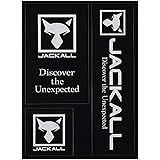 Amazon Jackall ジャッカル ロゴステッカー ホワイト ホワイト Jackall ジャッカル アクセサリー