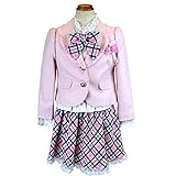 子供 スーツ フォーマルスーツ 入園式 卒園式 入学式 キッズ 女の子 女児 (ピンク 120)