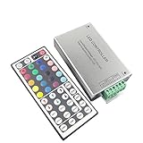 KAPATA LEDテープコントローラー RGB リモコン 44キーリモコン アルミニウムケース DC12-24V 制御