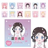 きせかえシールブック、きせかえプリンセスシール ビスタプリント子供向けステッカーブック,再利用可能なステッカー紙、プリンセスドレスアップクラフト、プリンセス着替え、リアルなデザインが特徴です