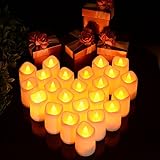 【在庫一掃セール】LUNSY キャンドルライト LEDライト 蝋燭 暖色光 24PCS