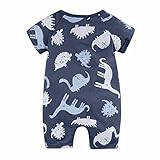 moreocme Baby Boys Girls Dinosaur Zipperロンパースジャンプスーツfor 6 m-24月ベビー 24 Month Moreocme