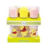 くまのプーさん 哺乳瓶 3個セット 250ml 哺乳びん BPAフリー ミルクボトル ほにゅう瓶 授乳 イエロー 黄色 軽量 おでかけ 出産準備 男女兼用 ミルク 赤ちゃんグッズ ベビー 出産祝い プ