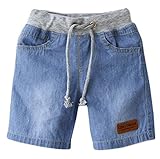 Aivtalk男の子女の子デニムジーンズDrawstringウエストバンドショートパンツ2 – 8歳 US サイズ: S カラー: ブルー